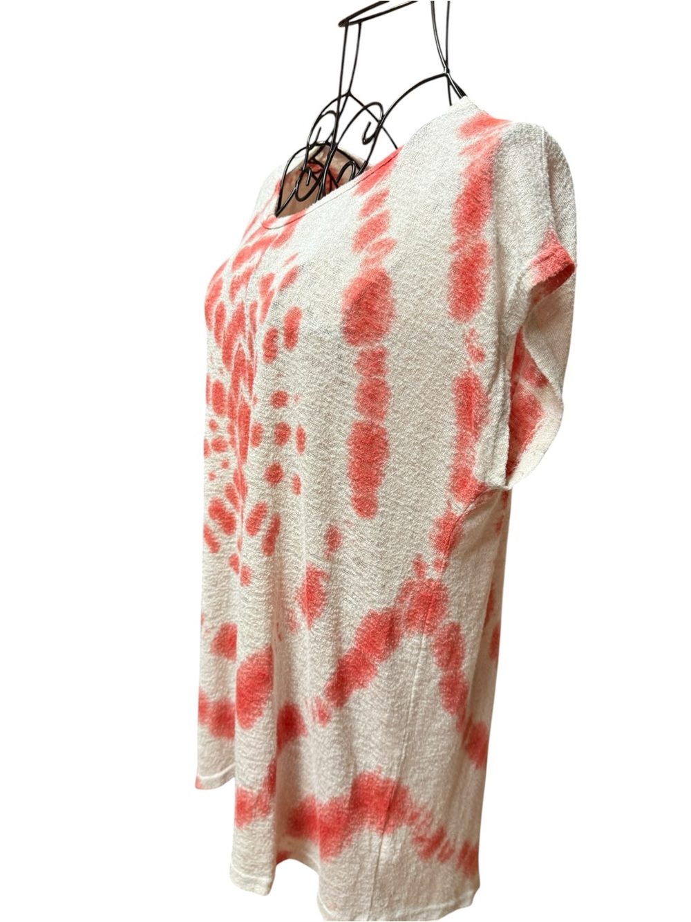 Cirana Coral Tie-Dye Short Sleeve Top Small - Picture 5 of 9